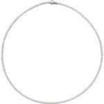 18kt White Gold Diamond Tennis Necklace