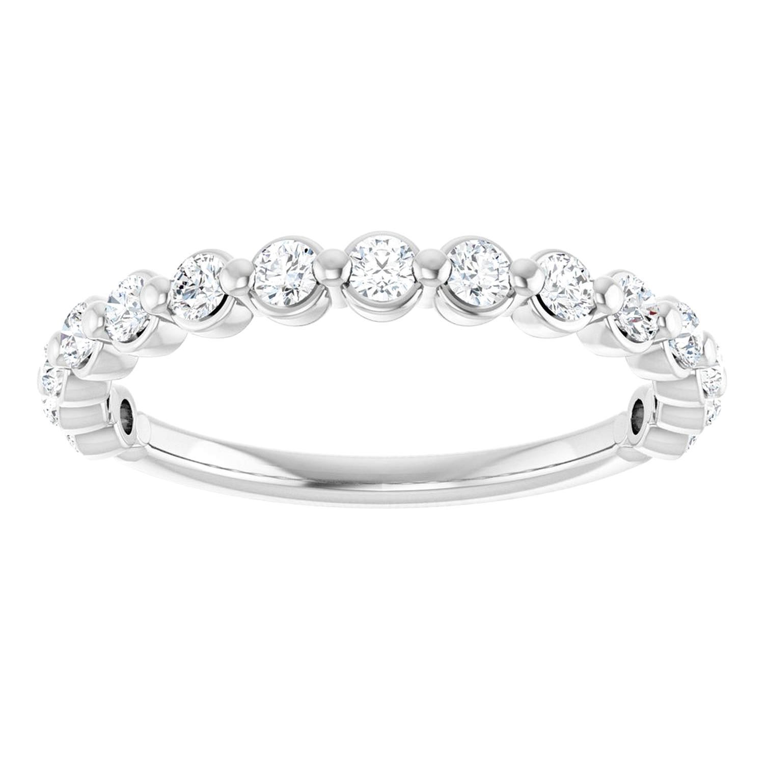 Half Diamond Eternity Ring 14K Gold