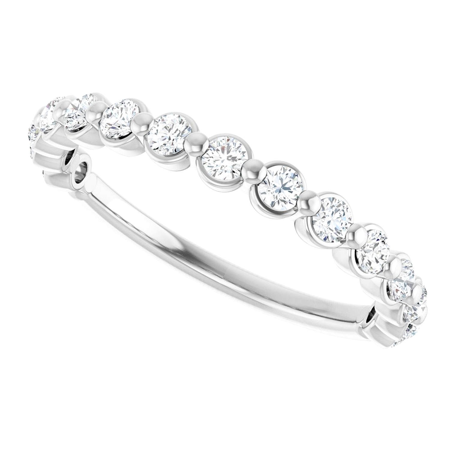 Half Diamond Eternity Ring