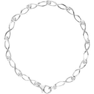 Infinity Diamond Link Bracelet